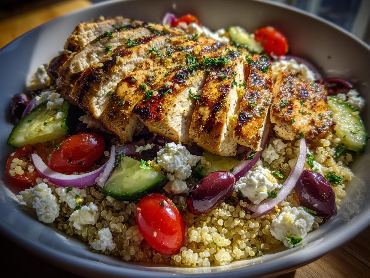 45g Protein Mediterranean Chicken Bowl You’ll Crave Daily