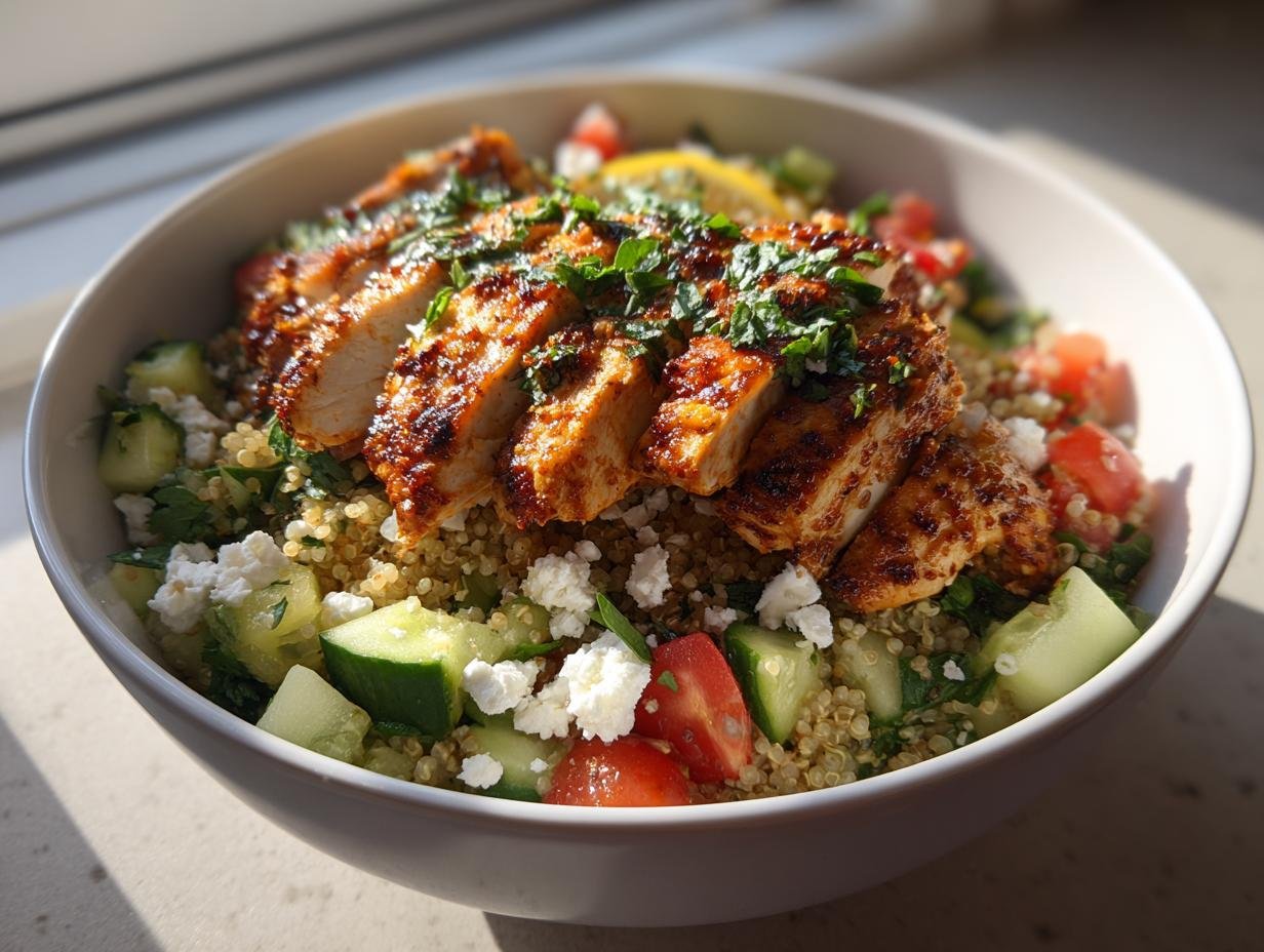 “55g High Protein Moroccan Chicken Bowl That Will Amaze You”