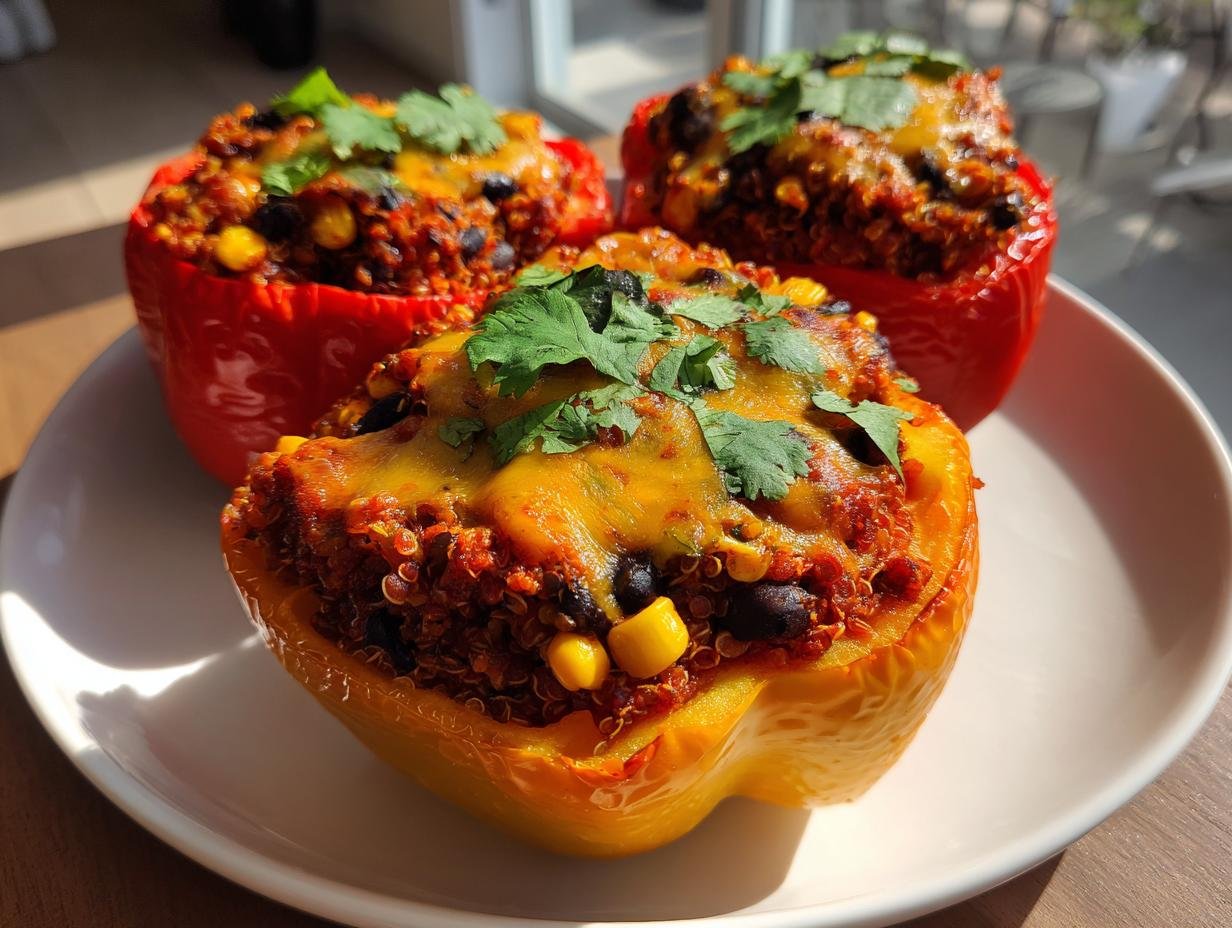 12g Protein High Protein Quinoa Stuffed Peppers Recipe You’ll Crave