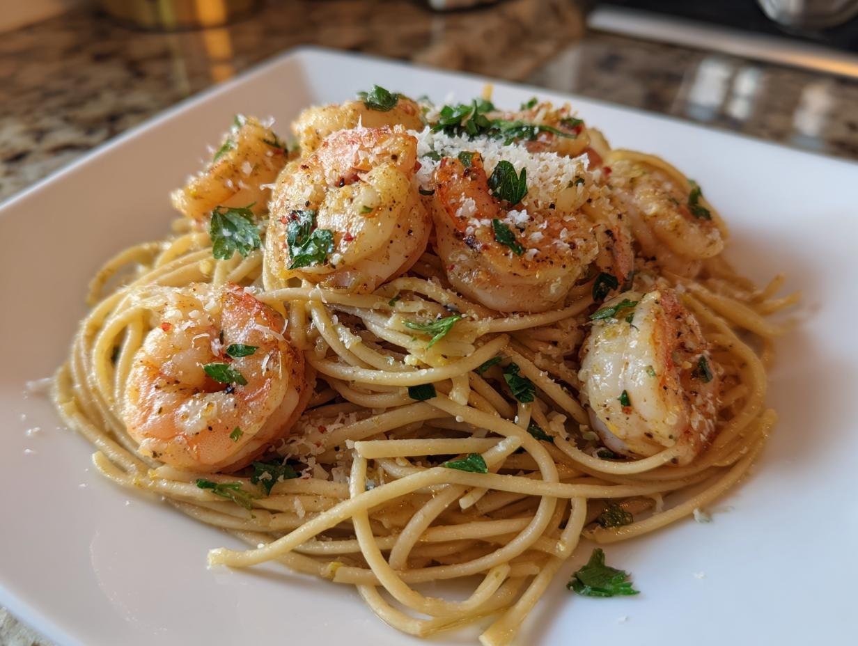 30g Protein Shrimp Scampi Pasta – Effortless Gourmet Dinner