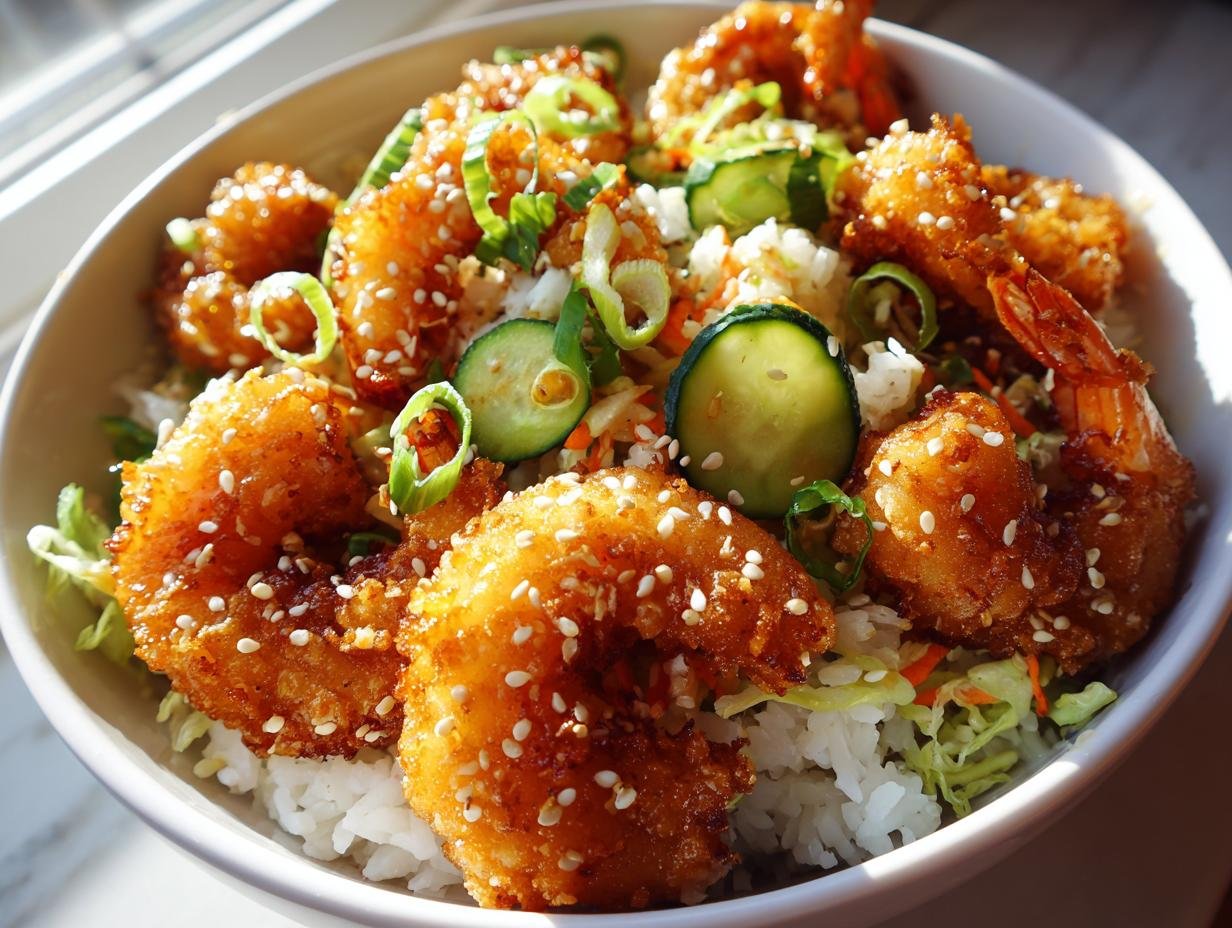 30g Protein Tempura Shrimp Bowls – Crispy Perfection in 25 Minutes