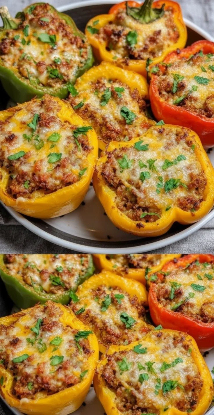 Cheesy Stuffed Bell Peppers