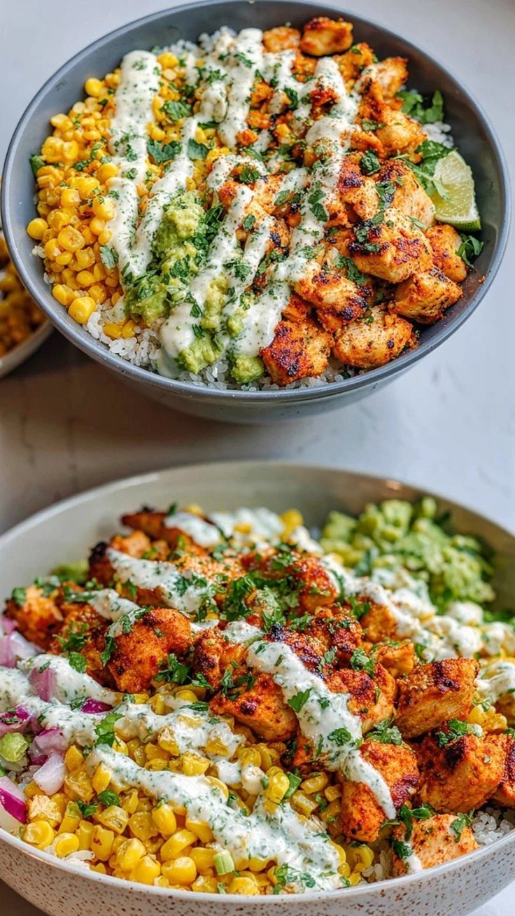 Healthy Street Corn Chicken Bowl