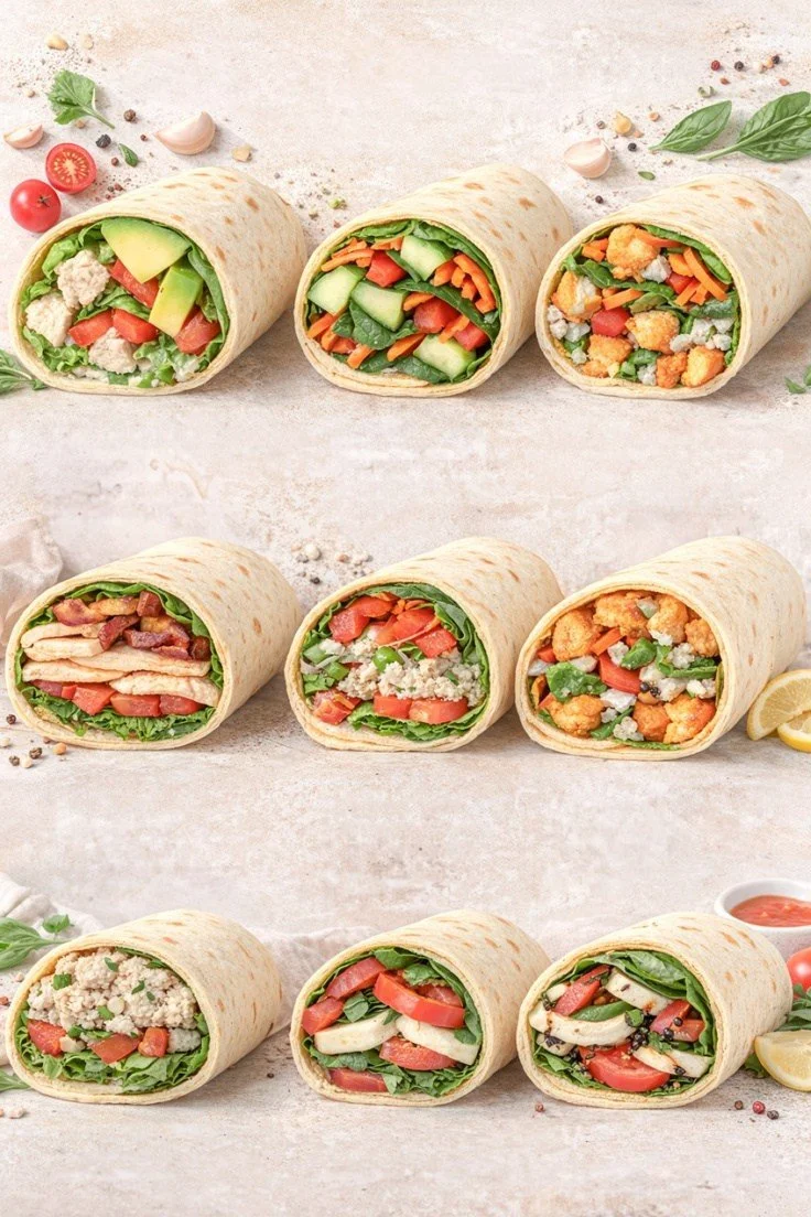 Healthy Wrap Ideas for Quick High-Protein Lunches 🌯