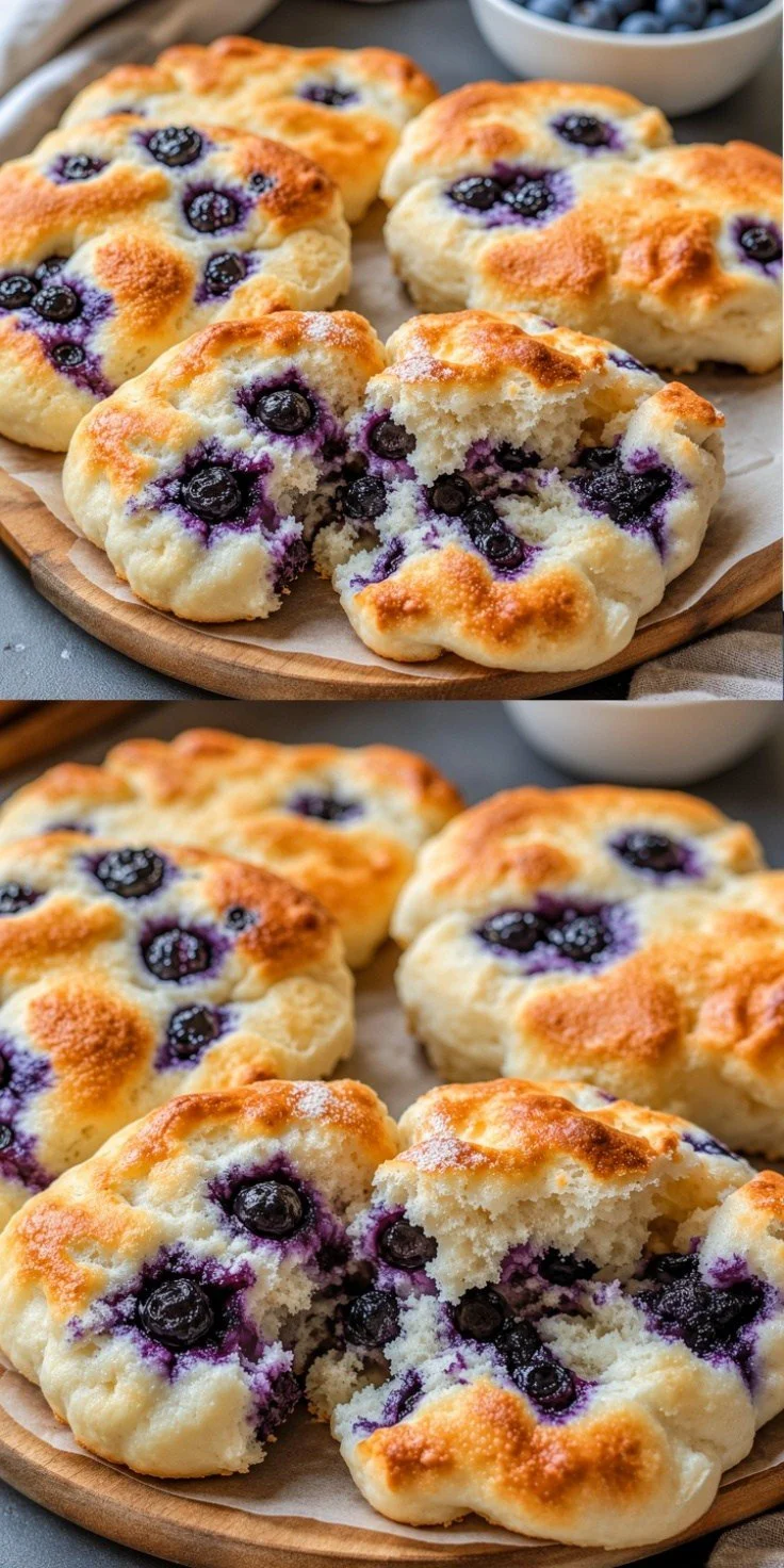 High Protein Blueberry Cloud Bread