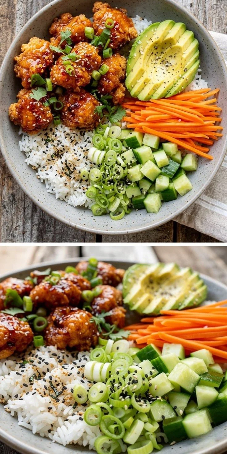 Hot Honey Chicken Bowls