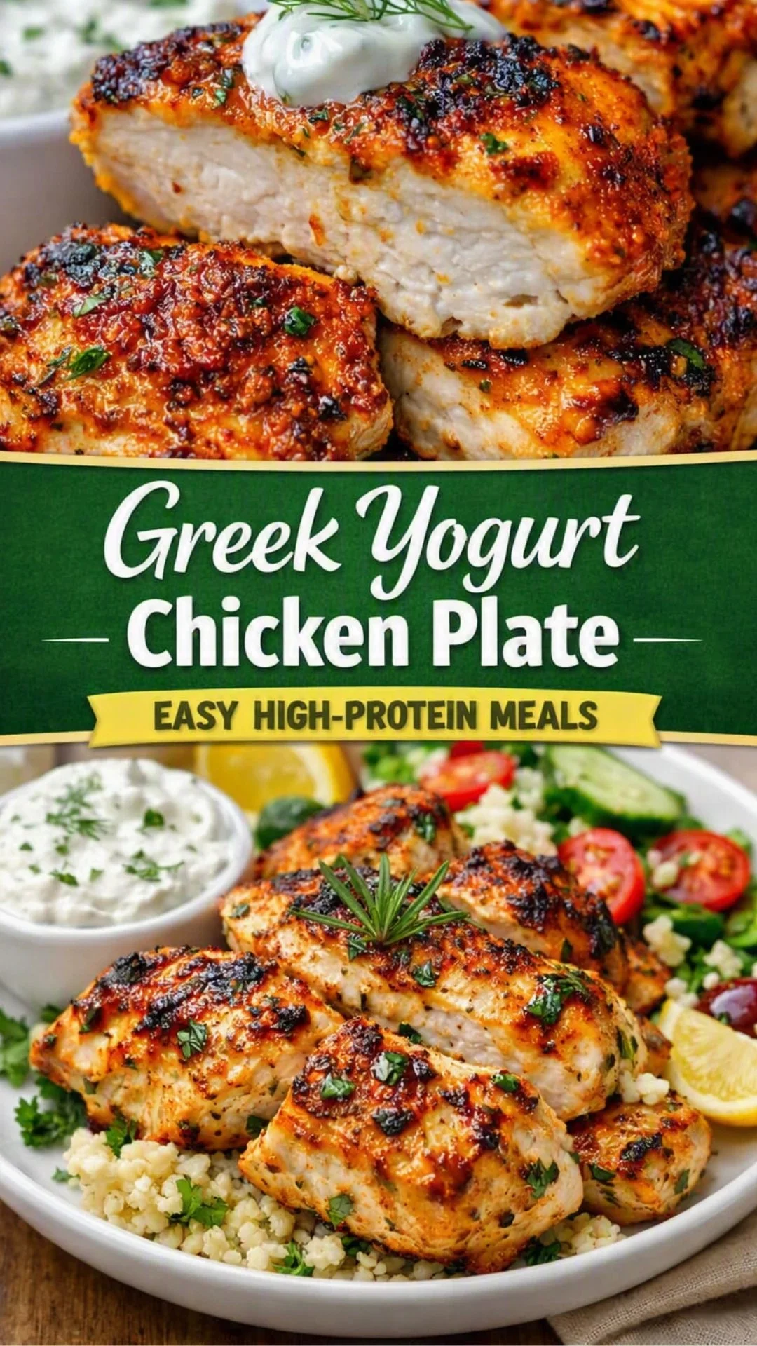 High Protein Greek Yogurt Marinated Chicken